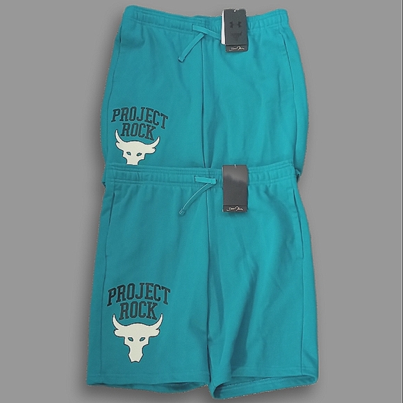 Under Armour Project Rock Athletic Shorts Lot of 2 Boys Size XL (NWT) - Picture 1 of 7